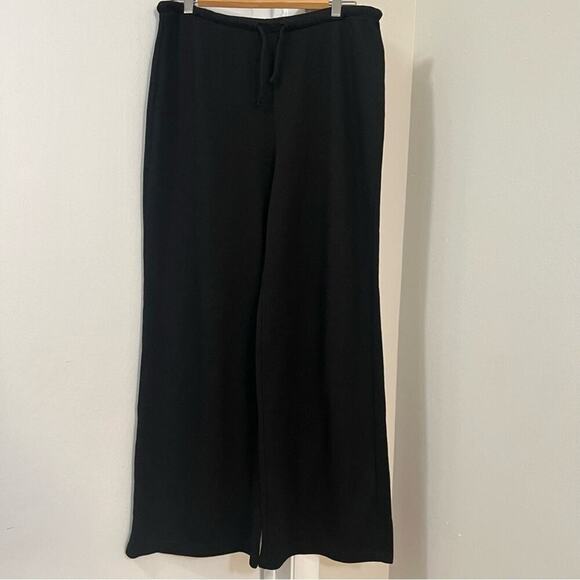 Zara Black Drawstring  Pants Size Large - Picture 1 of 4